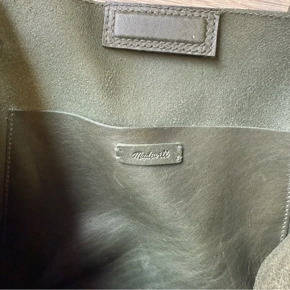 Madewell Green Tote Bag with Dual Handles and Structured Design - Picture 9 of 11